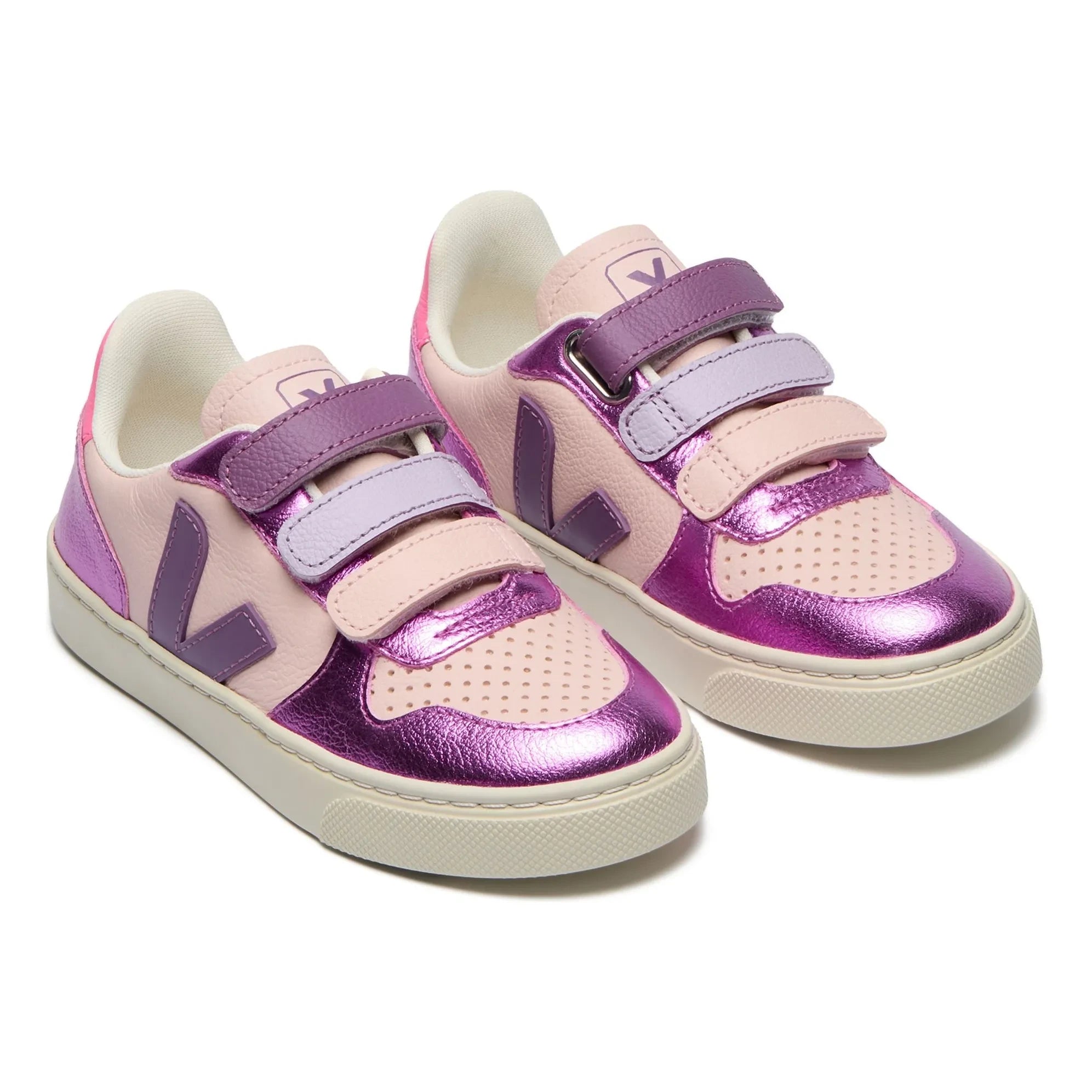 Veja - V-10 Leder Kratzer Sneaker O.T. | Lila