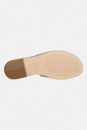 MICHAEL Michael Kors Kadın Deri Erin Flat Sandalet