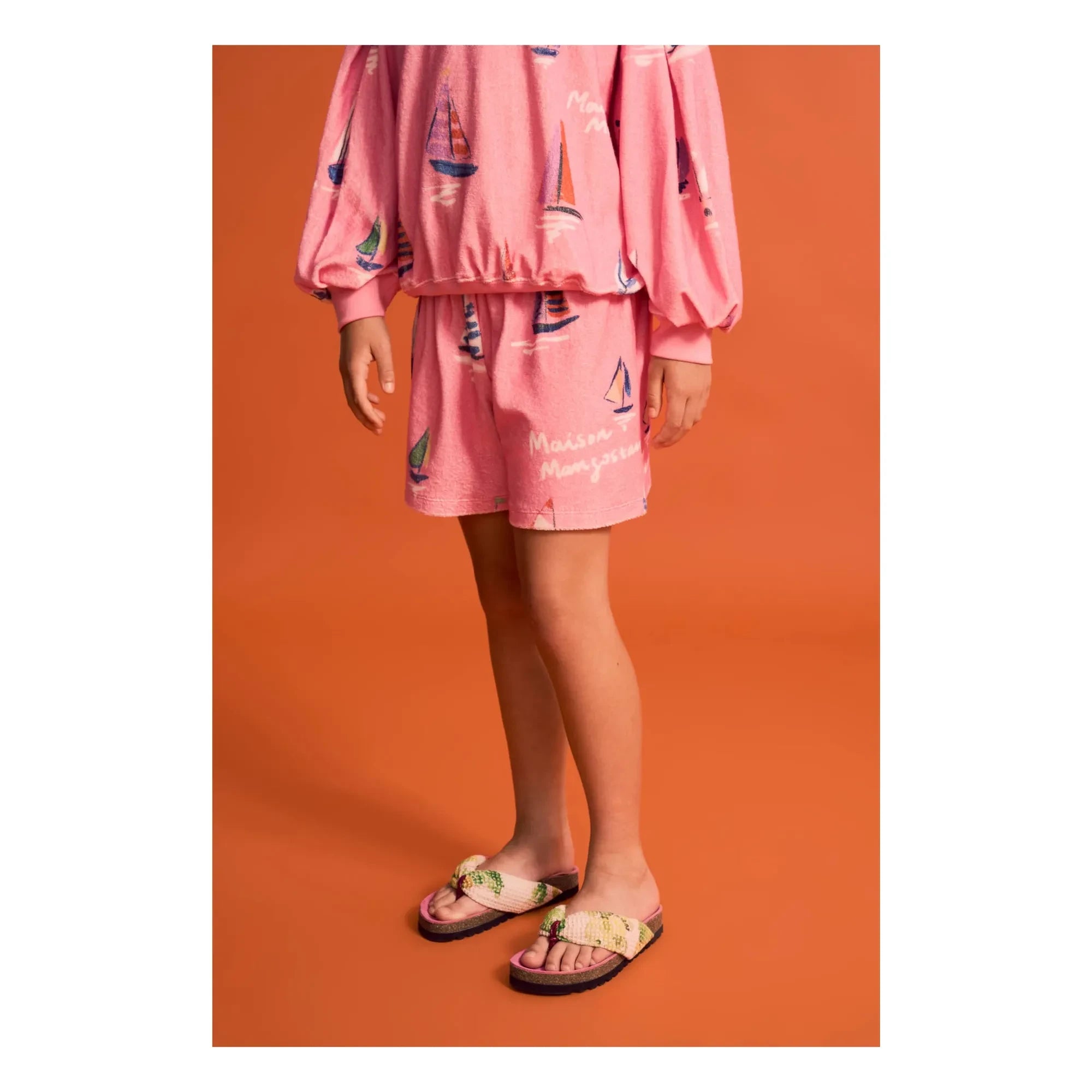 Maison Mangostan – Voiles Eponge Shorts | Rosa