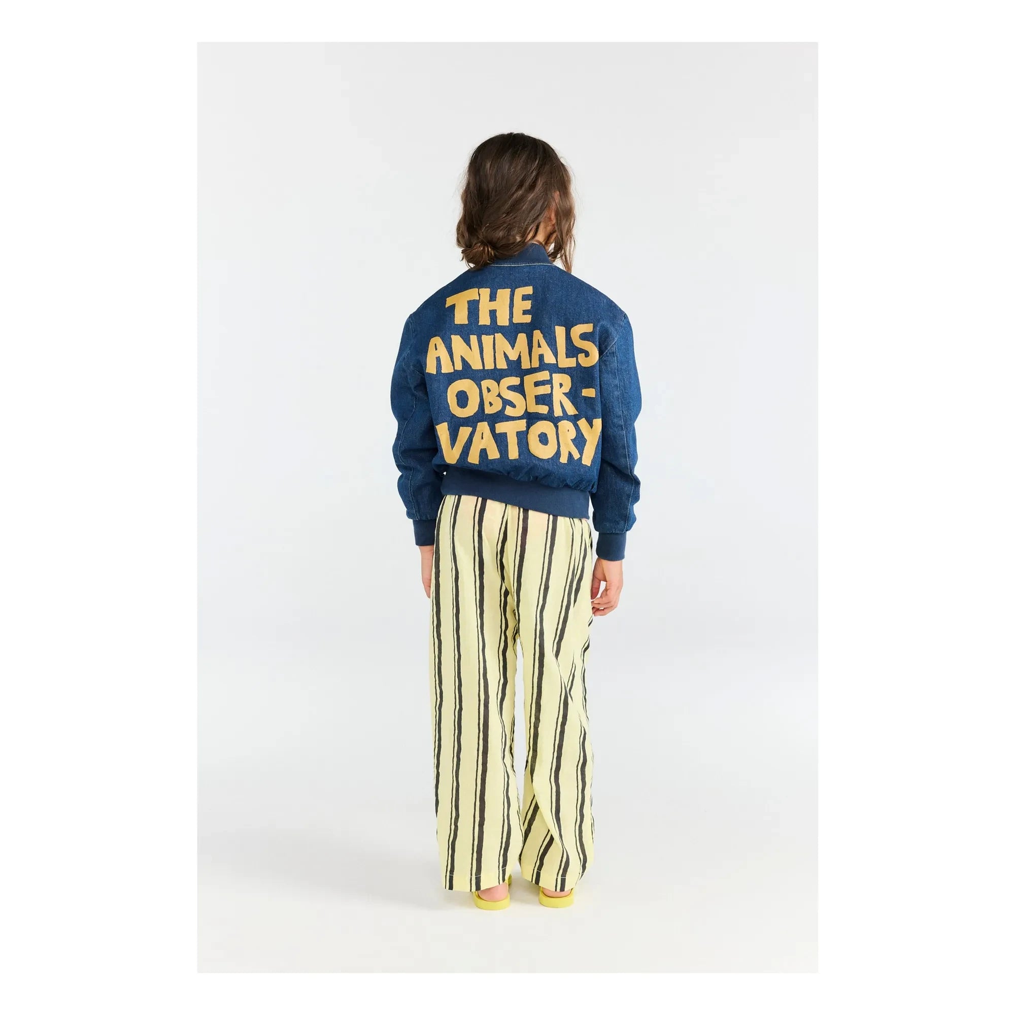 The Animals Observatory - Bomberjacke Denim Finch aus Bio-Baumwolle | Dunkelblau