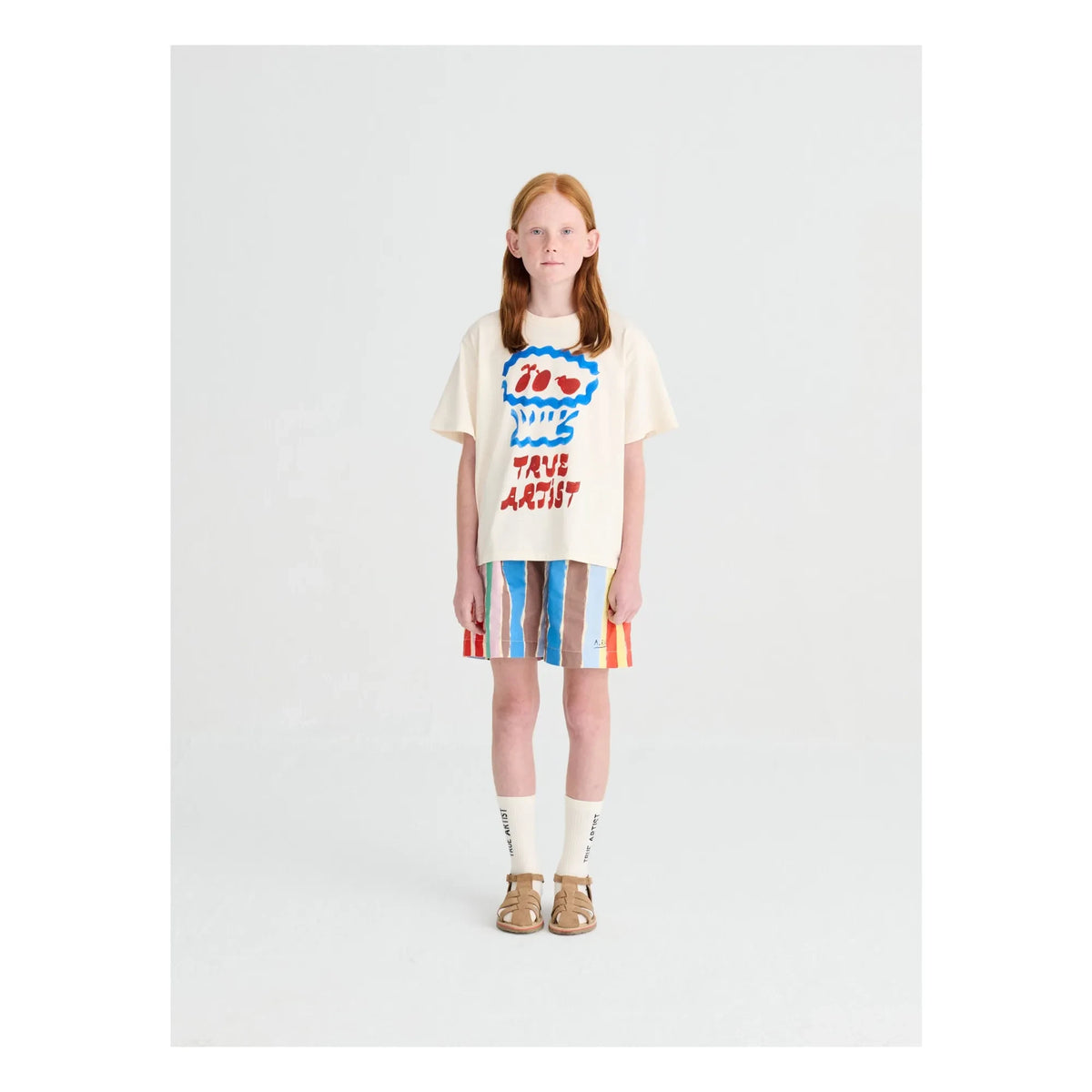 True Artist - Gestreifte Shorts | Blau