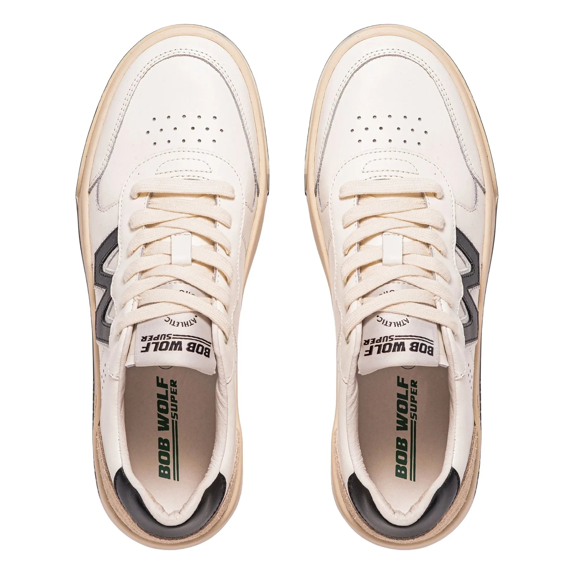 Bob Wolf - Legacy Leder- und Wildleder-Sneakers | Schwarz