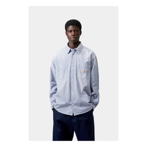 Carhartt WIP - Boyacı Chambray Pamuk Gömlek | Açık Mavi