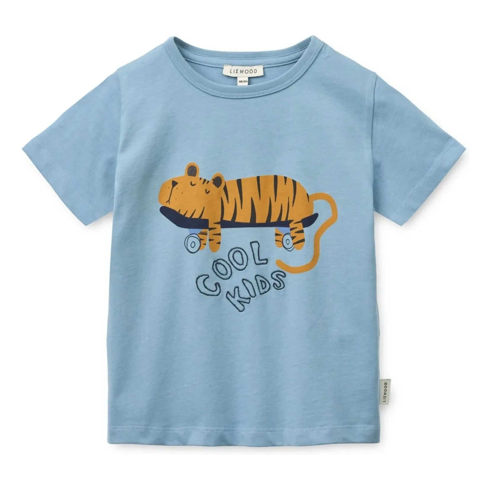 Liewood - Apia Tiger Bio-Baumwoll-T-Shirt | Blau