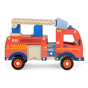 Moulin Roty - Feuerwehrauto mit Zubehör | Rot