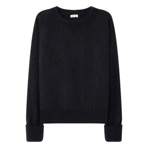 American Vintage - Vitow Alpaka- und Woll-Pullover mit Bootsausschnitt | Schwarz