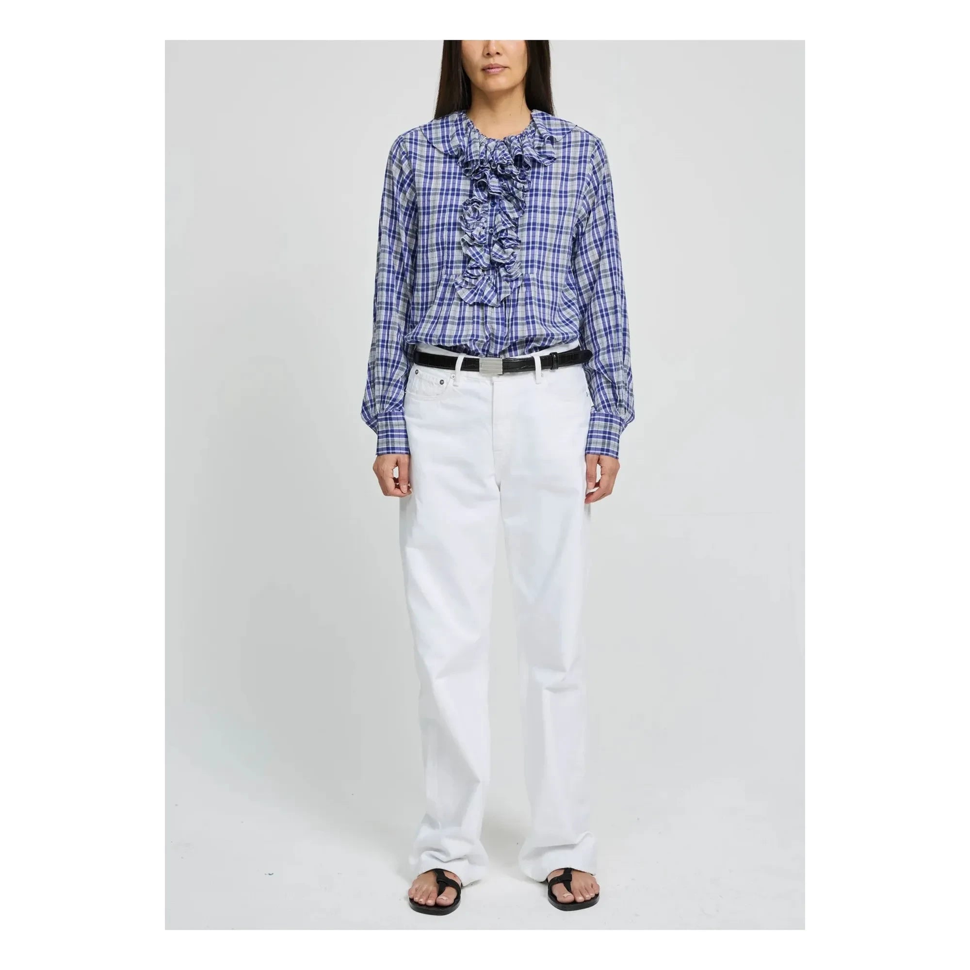 Laurence Bras - Annie Baumwollbluse | Blau
