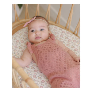 Quincy Mae - Strickstrampler | Puderrosa