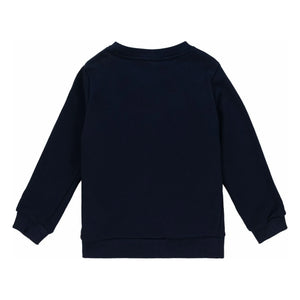 Lacoste – Organischer Baumwoll-Logo-Frottee-Sweatshirt | Marine