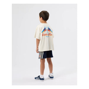 Goldie + Ace - Flaggen-T-Shirt | Creme