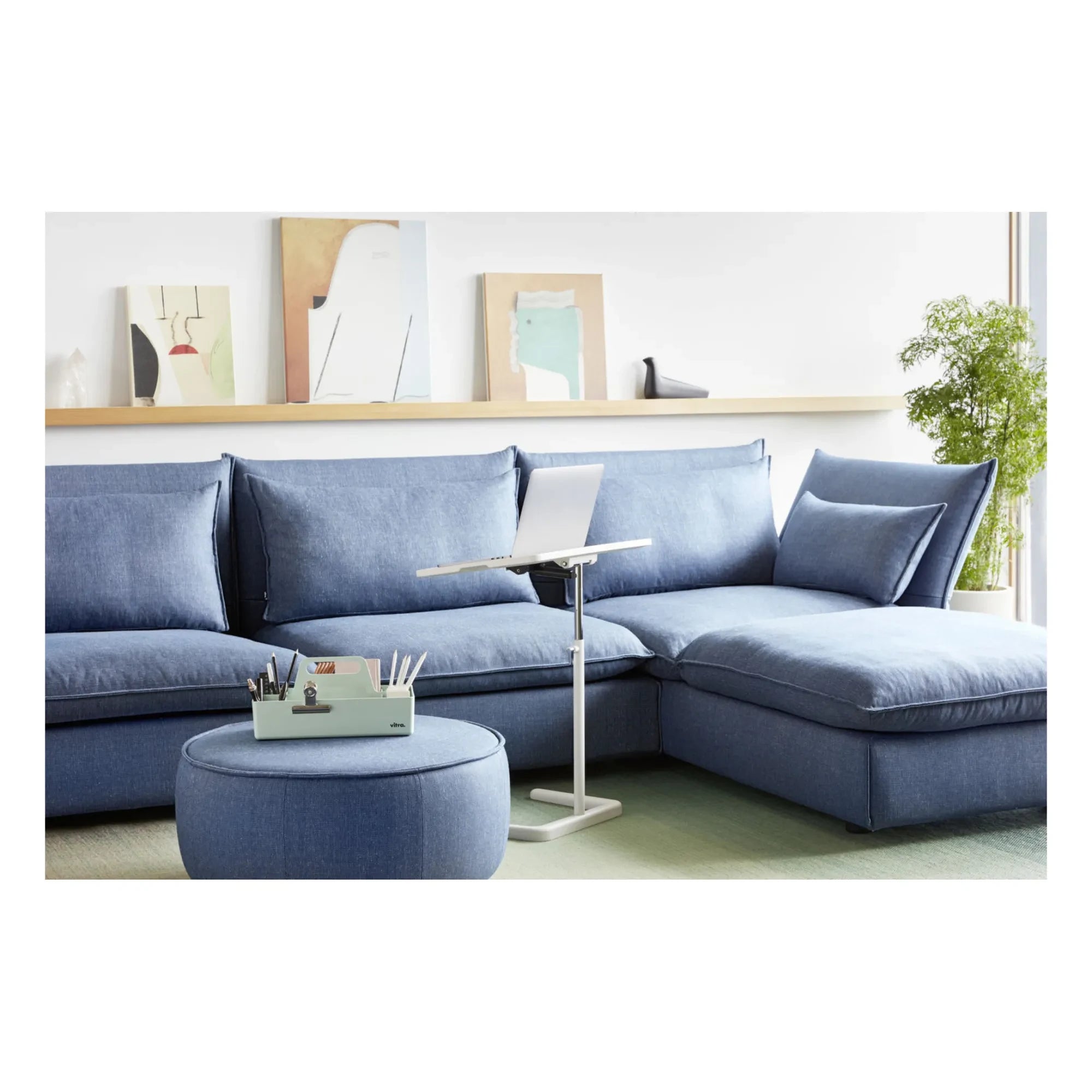 Vitra - Stapelbarer Tisch - Jasper Morrison, 2017 | Moosgrau