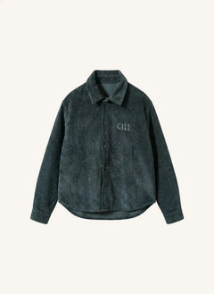 Cos I Said So - Samt Hemdjacke | Kohlengrau