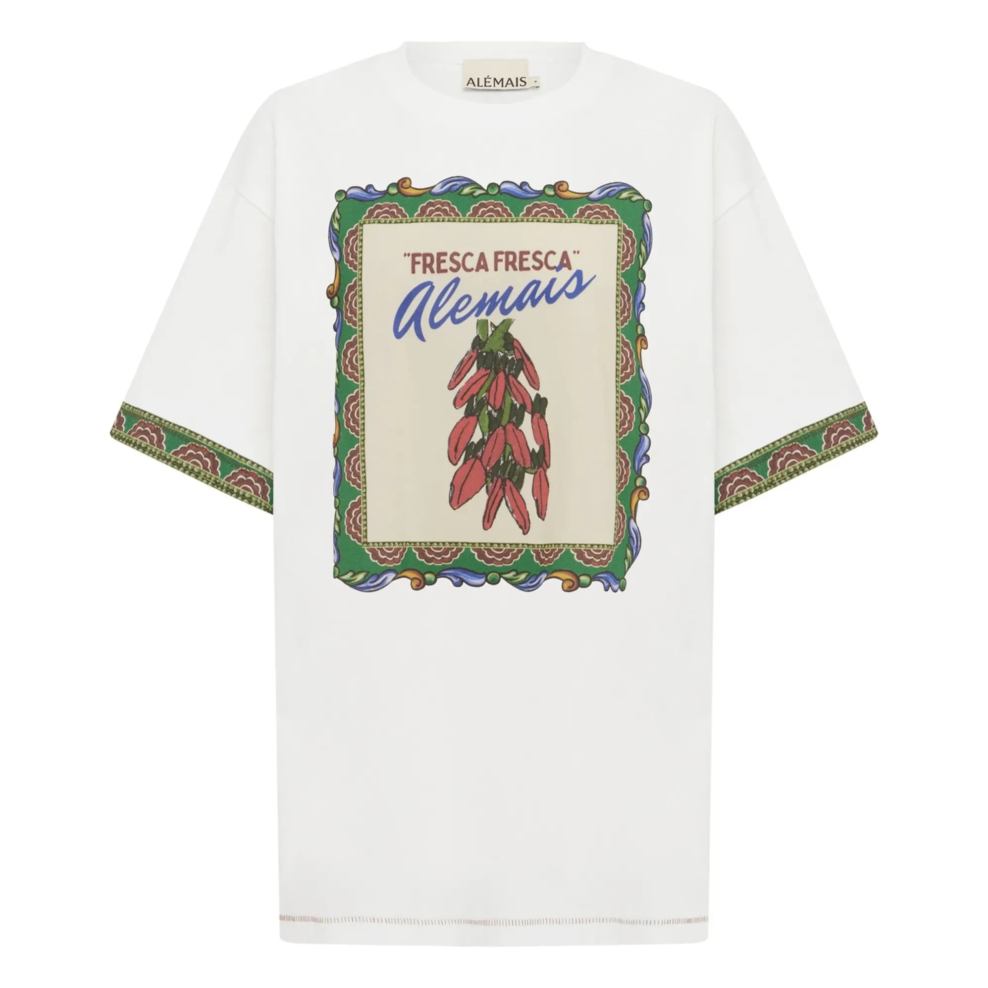 Alémais - Katerina Chilli Bio-Baumwoll-T-Shirt | Creme