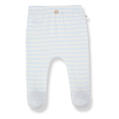 1+ in the family - Gestreifte Ros Strumpfhose | Hellblau
