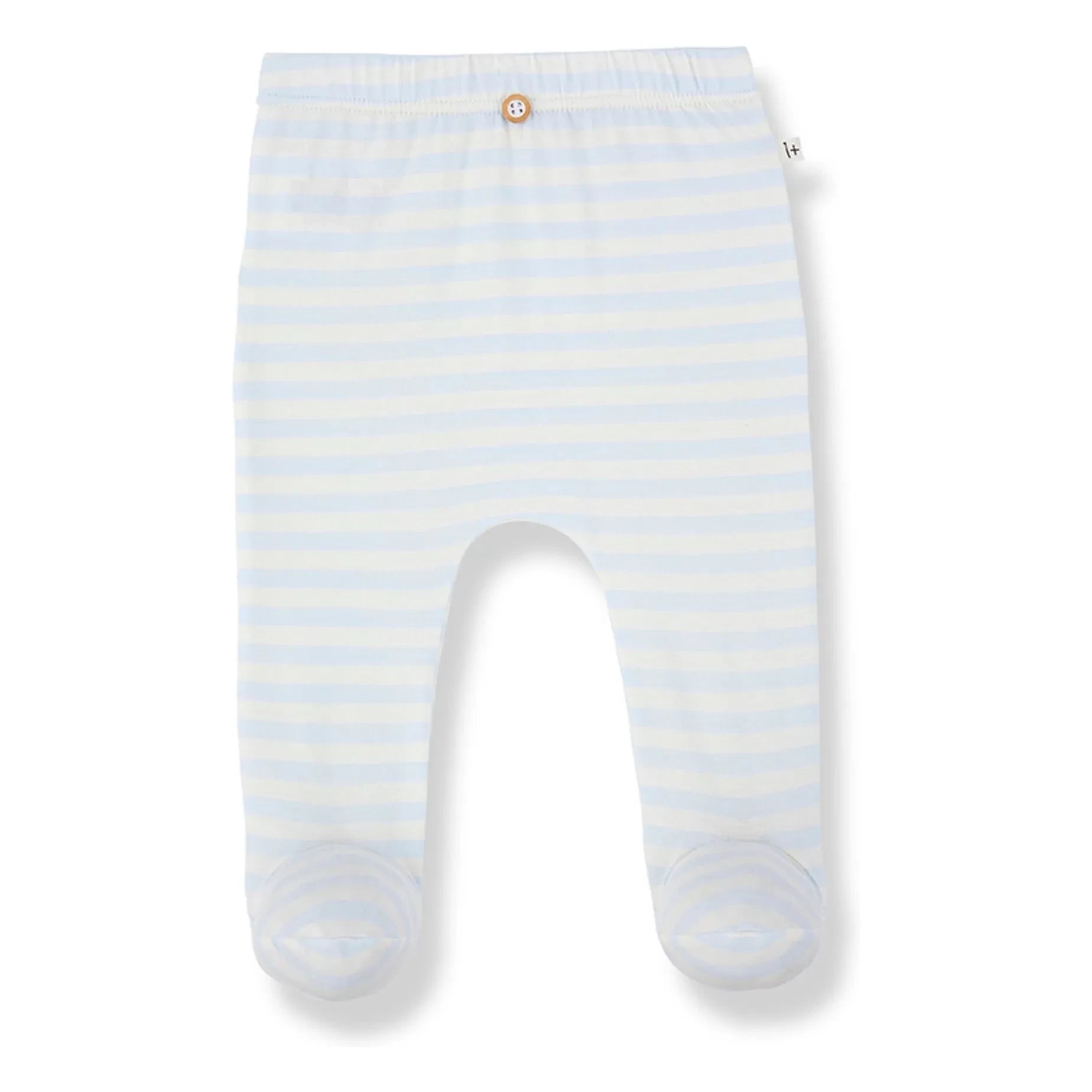 1+ in the family - Gestreifte Ros Strumpfhose | Hellblau
