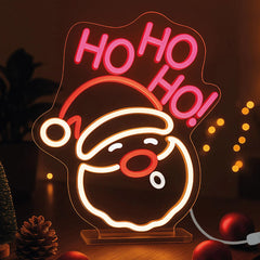 Legami - Neon-Effekt LED Lampe - Weihnachtsmann - Es ist ein Zeichen