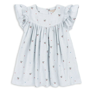 Konges Sløjd - Coco Cerises Bio-Baumwollkleid | Hellblau