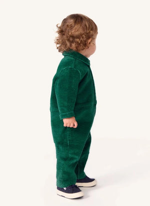 Petit Bateau - Pompist Ripp-Overall aus Bio-Baumwolle | Grün