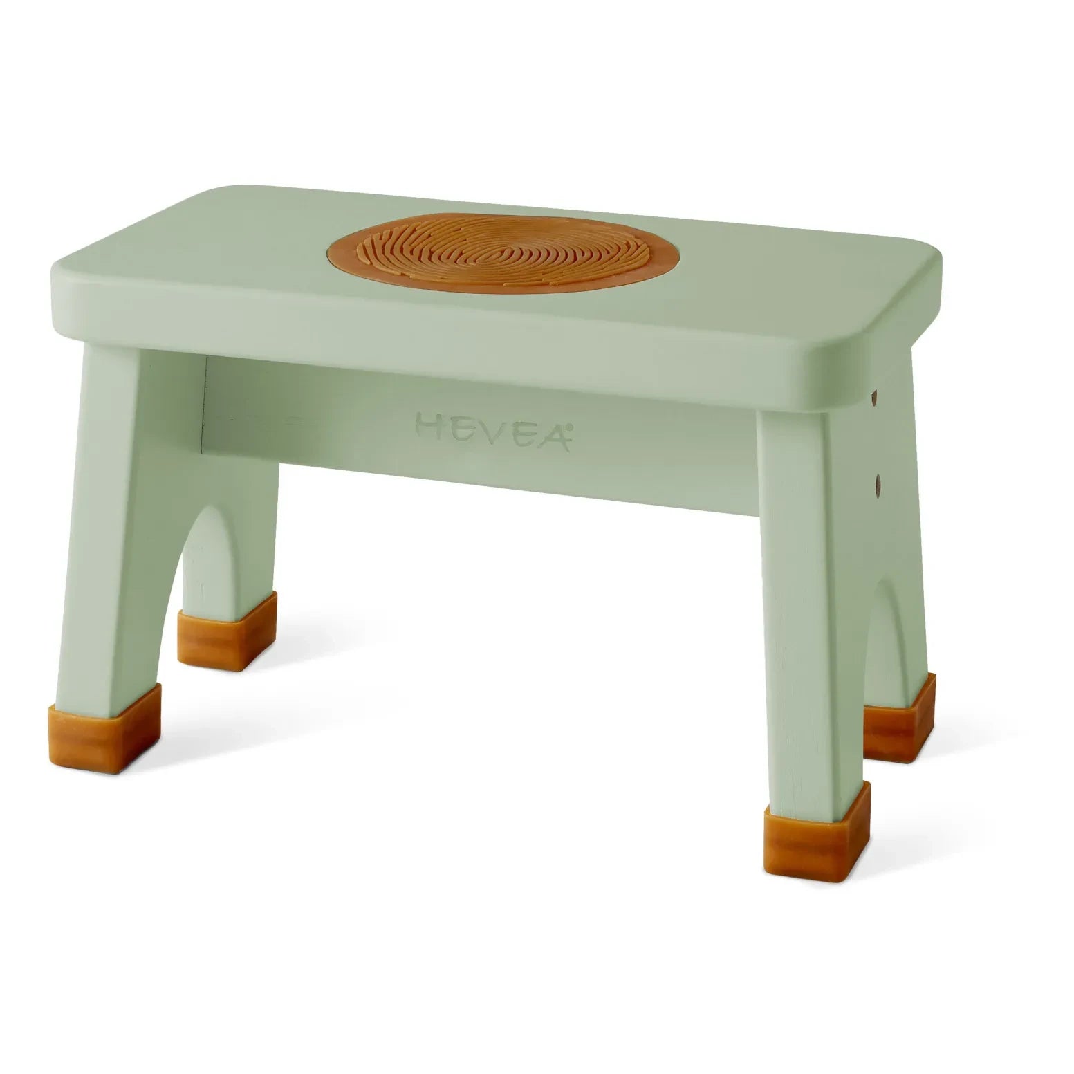 Hevea - Kautschuk Holzhocker | Salbei
