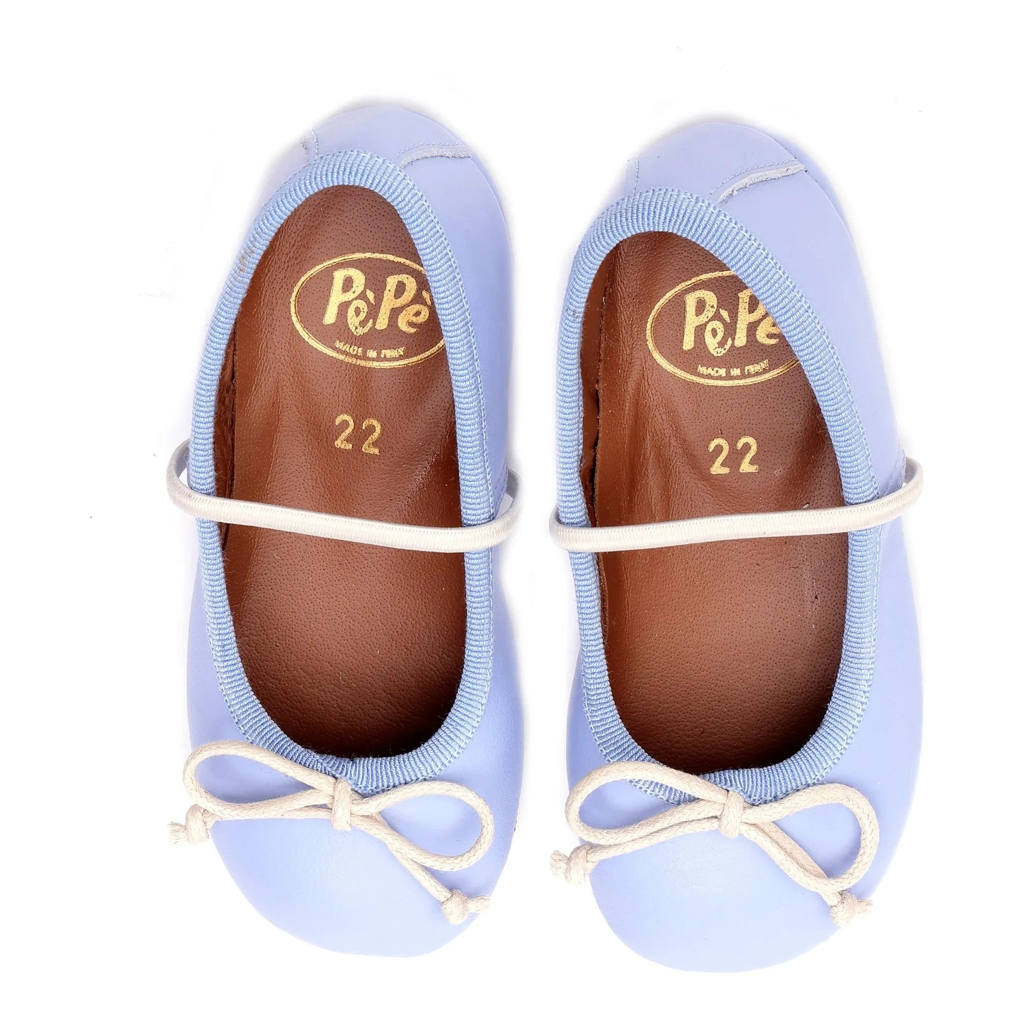 Pèpè - Ballerinas mit Schleife | Himmelblau