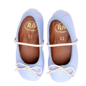 Pèpè - Ballerinas mit Schleife | Himmelblau