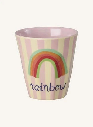 Rice - ABC Melaminbecher - 6er Set | Blassrosé