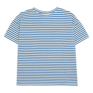 The Campamento - Oversize Gestreiftes T-Shirt | Blau