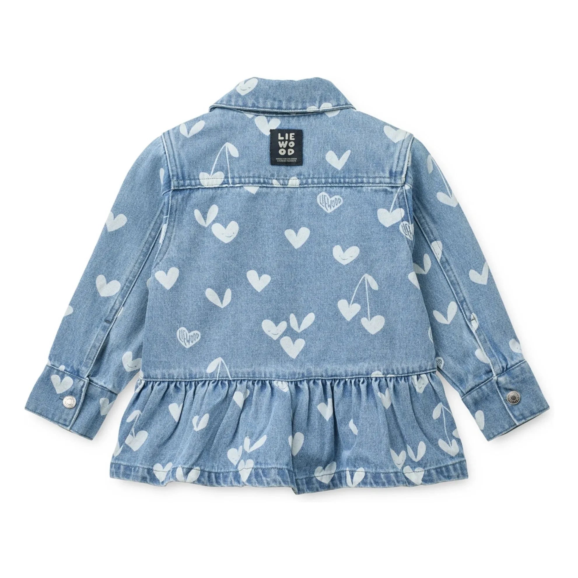 Liewood - Denim Kenza Hearts Jacke | Hellblau