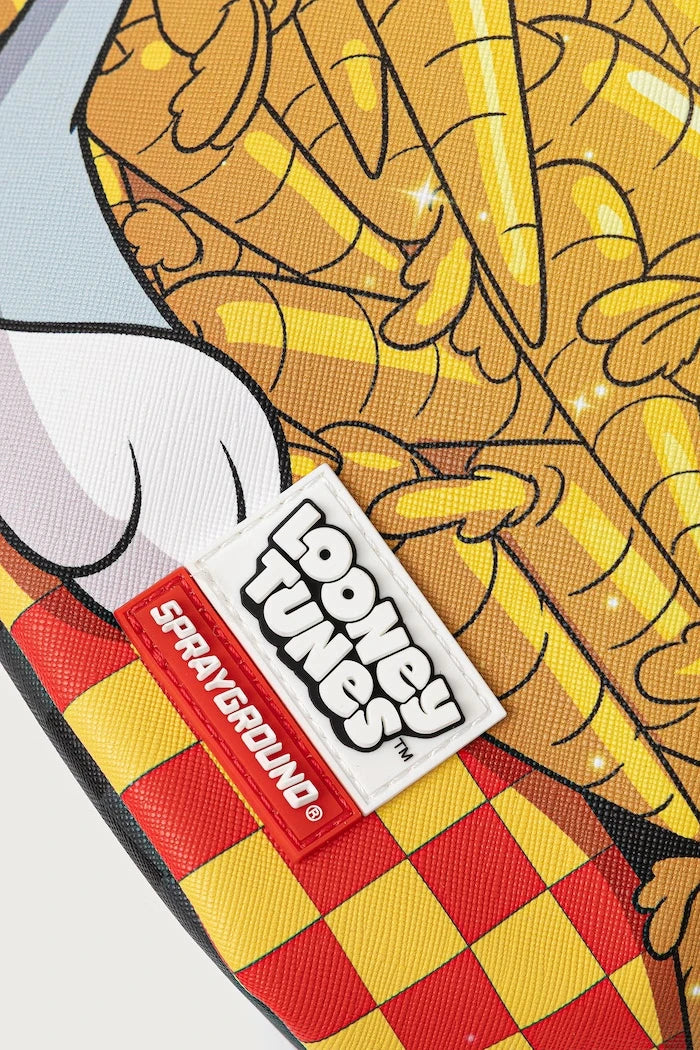 Sprayground - Looney Tunes Karottenmuster Schwarzer Rucksack 910B9177NSZ