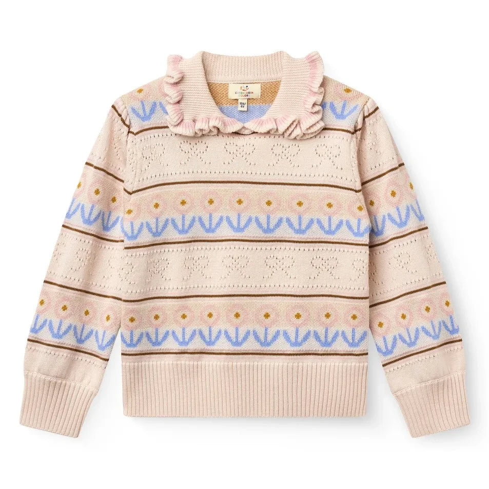 Copenhagen Colors - Woll-Rundhalspullover | Beige