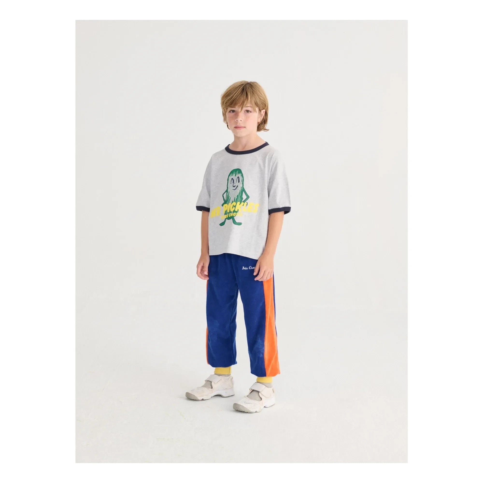 Bobo Choses - Mr Pickles T-Shirt aus Bio-Baumwolle | Heather Grau