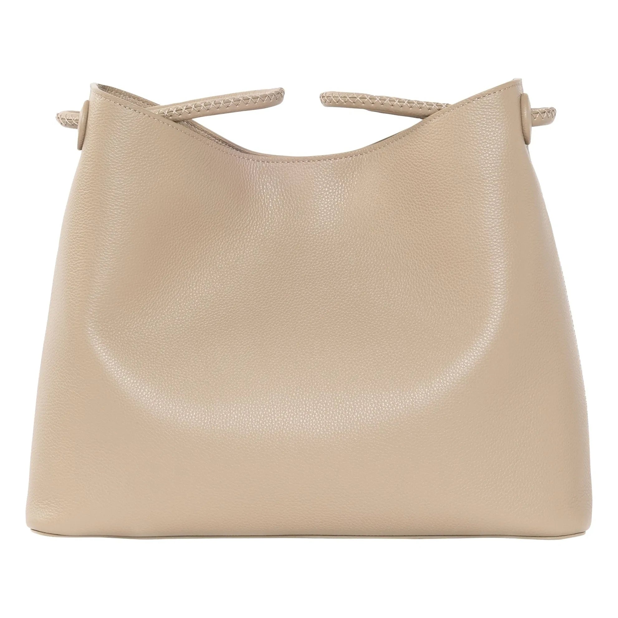 Elleme - Vosges Genarbtes Leder Tasche | Staubig Braun