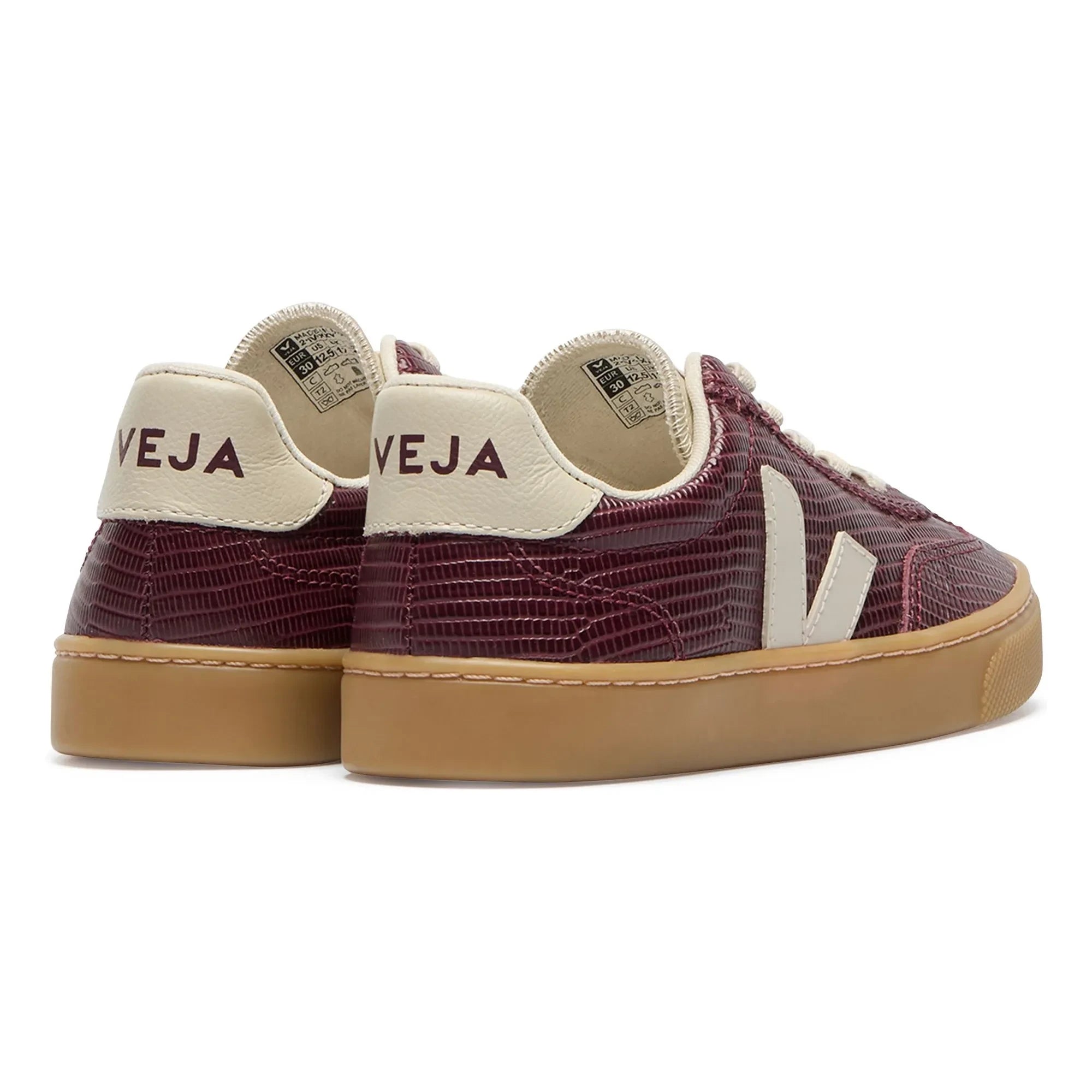 Veja - Volley Leder-Sneaker mit Schnürung | Bordeaux