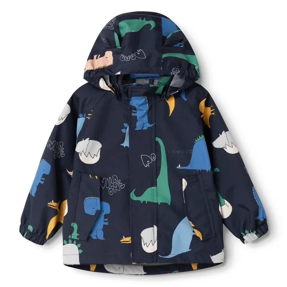 Liewood - Manu Dinosaurs Regenbekleidungs-Set Hergestellt aus recycelten Fasern | Dunkelblau
