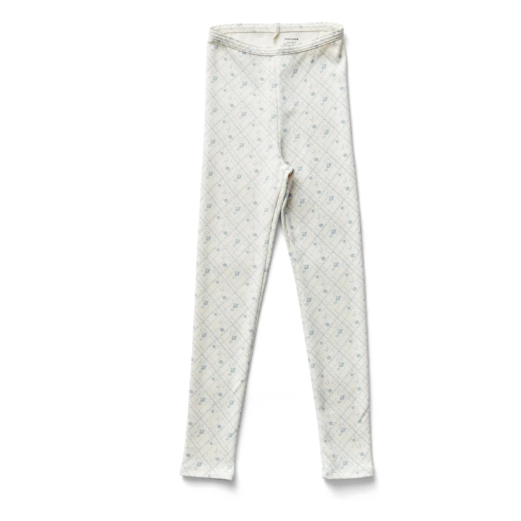 Soor Ploom - Leggings aus Bio-Baumwolle mit Blumenmuster | Ecru