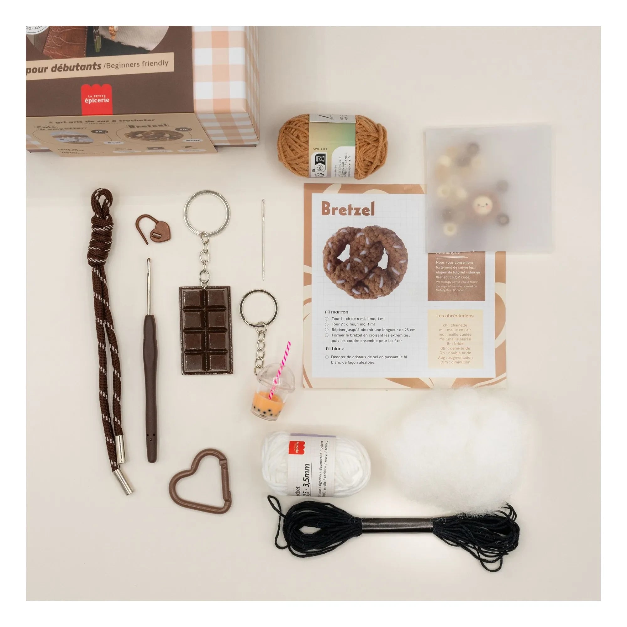 La Petite Épicerie - Häkel-Charm-Set - Kaffeezeit