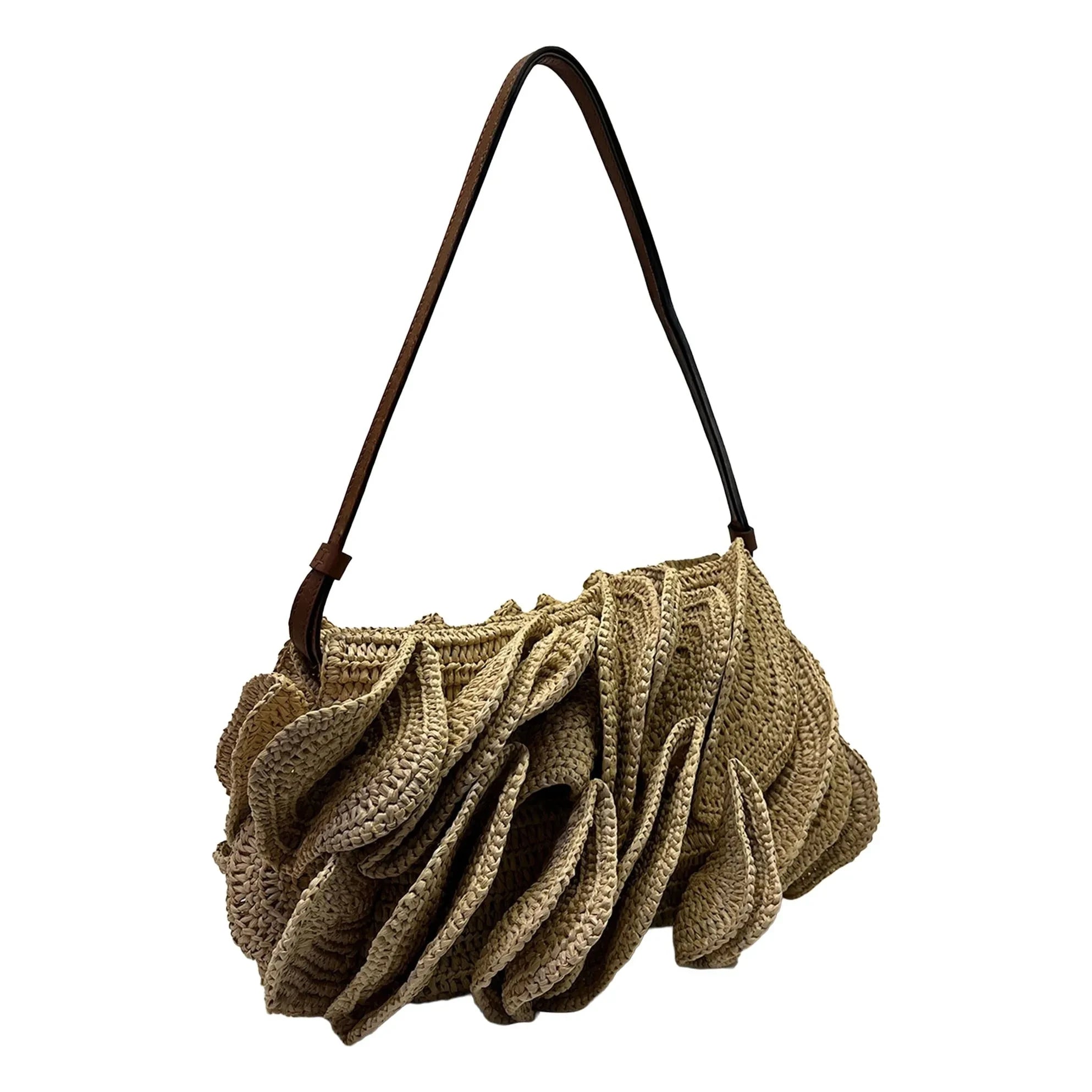 Farm Rio - Blumen Raphia-Tasche | Sand