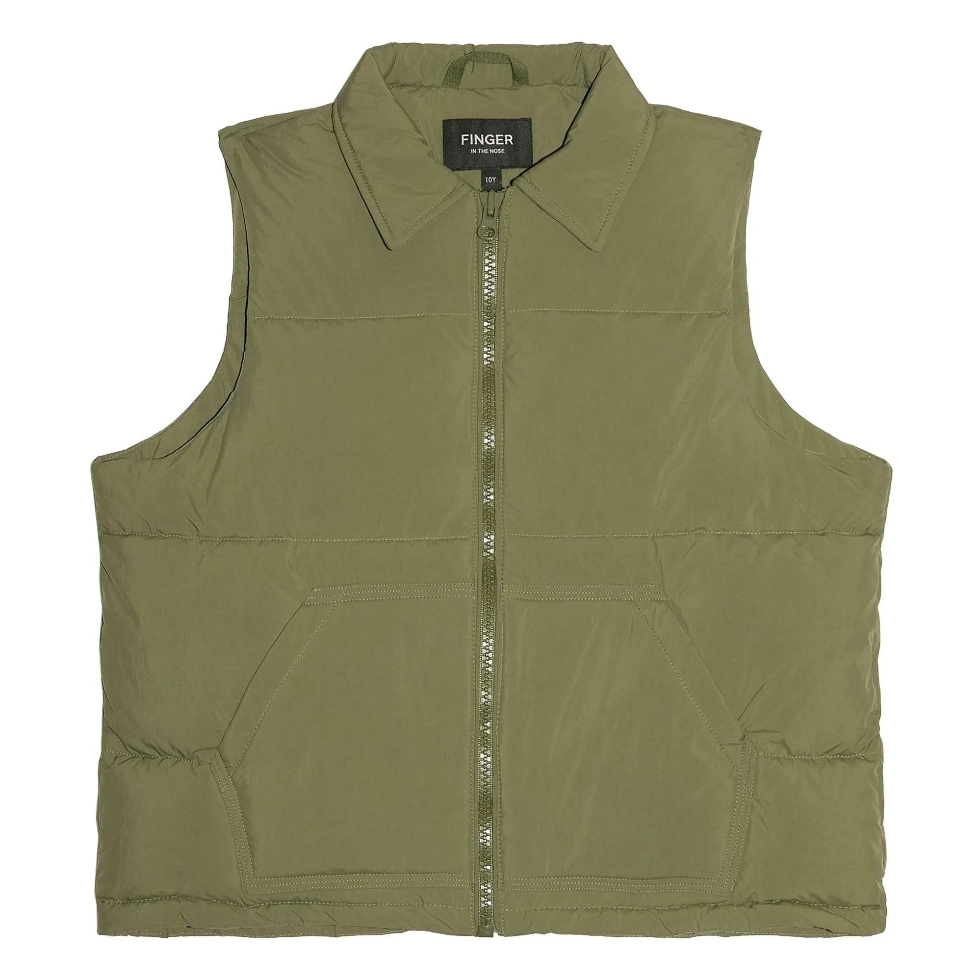 Finger in the nose - Snowshirt Ärmellose Daunenjacke aus echter Gänsefeder | Khaki