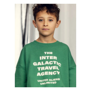 Mini Rodini - Sweat Travel Agency Bio-Baumwolle | Grün