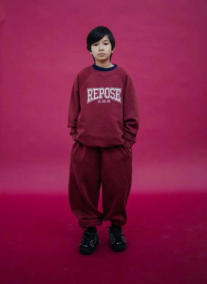 Repose AMS - Organik Pamuklu Jogger | Bordo