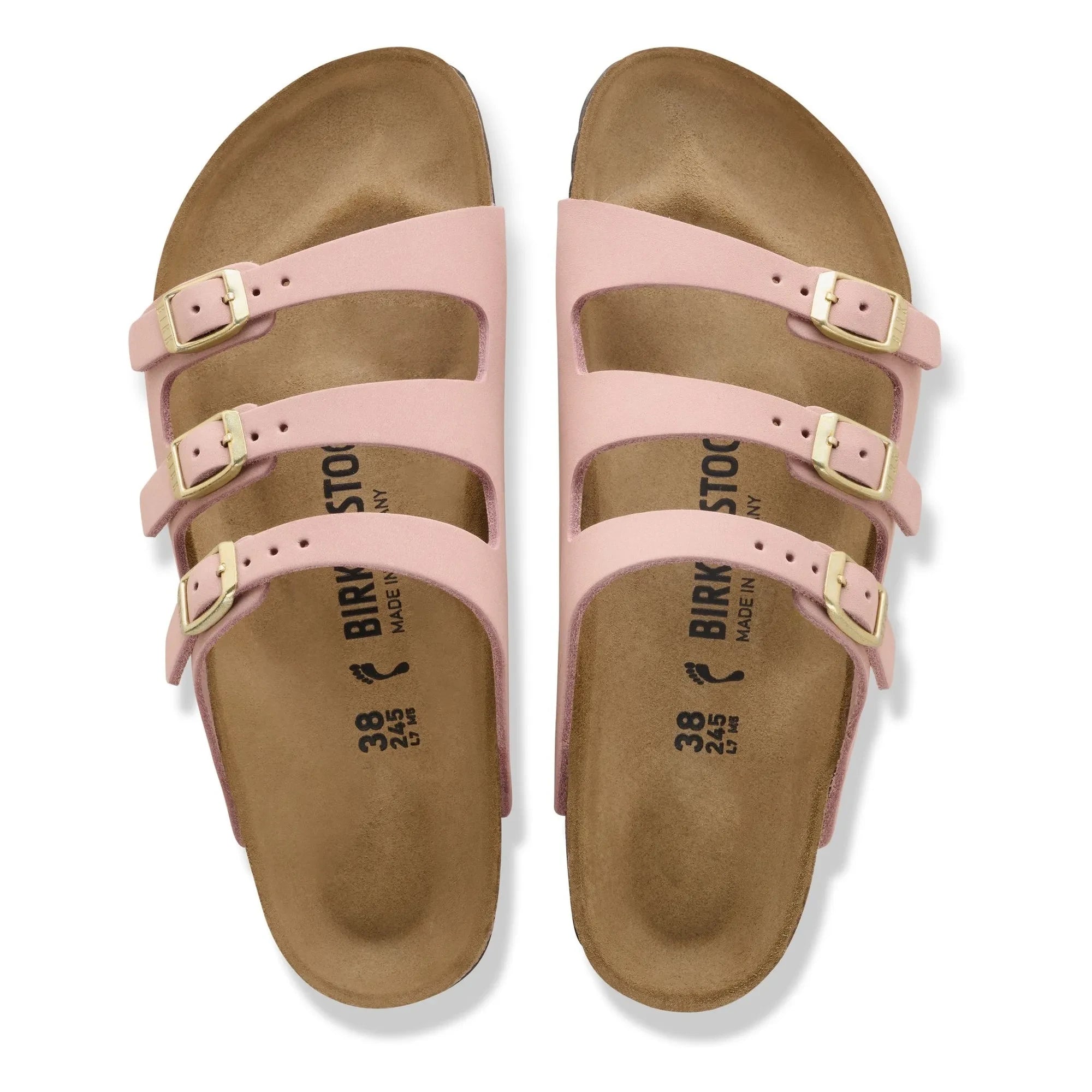 BIRKENSTOCK - Florida Fresh Nubuk Leder Sandalen | Rosa