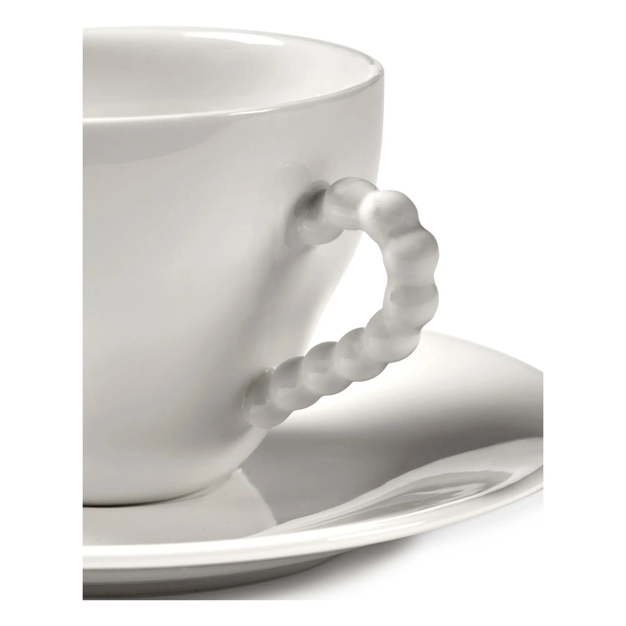 Serax - Perle Fine Tasse und Unterteller, Wouters & Hendrix - 2er-Set | Weiß