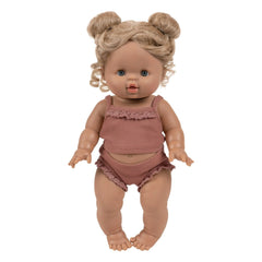 Minikane - Babypuppe Louise im gerippten Strick-Set