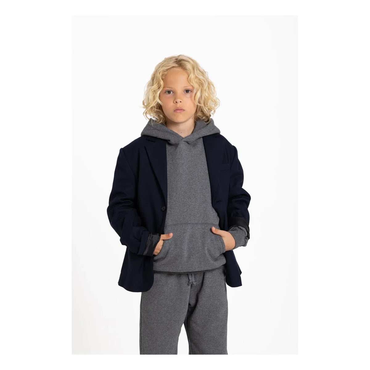 Smallable Kid - Kingswood Organik Pamuk Sweatshirt | Gri melanj