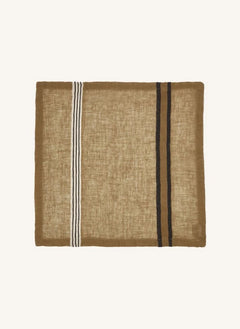 Libeco - Gestreifte Tischserviette | Beige