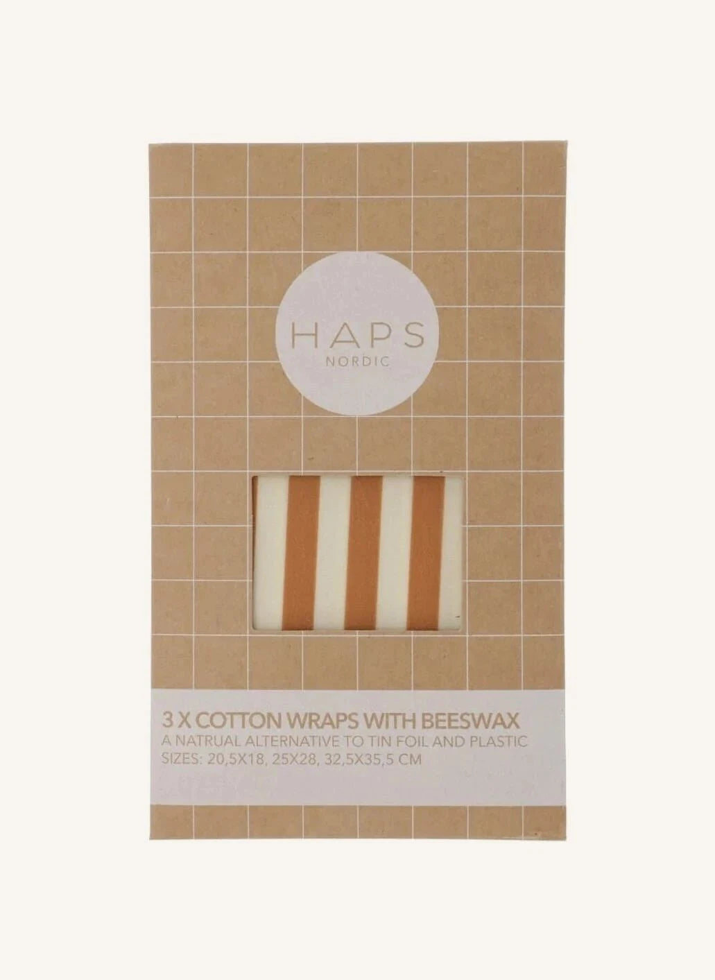 Haps Nordic - Bienenwachstücher - 3er Set | Terracotta