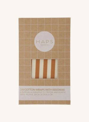 Haps Nordic - Bienenwachstücher - 3er Set | Terracotta