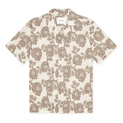 Les Deux - Lesley Jacquard Kurzarmhemd | Creme