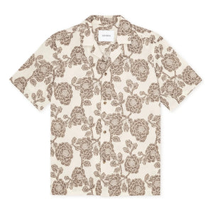 Les Deux - Lesley Jacquard Kurzarmhemd | Creme