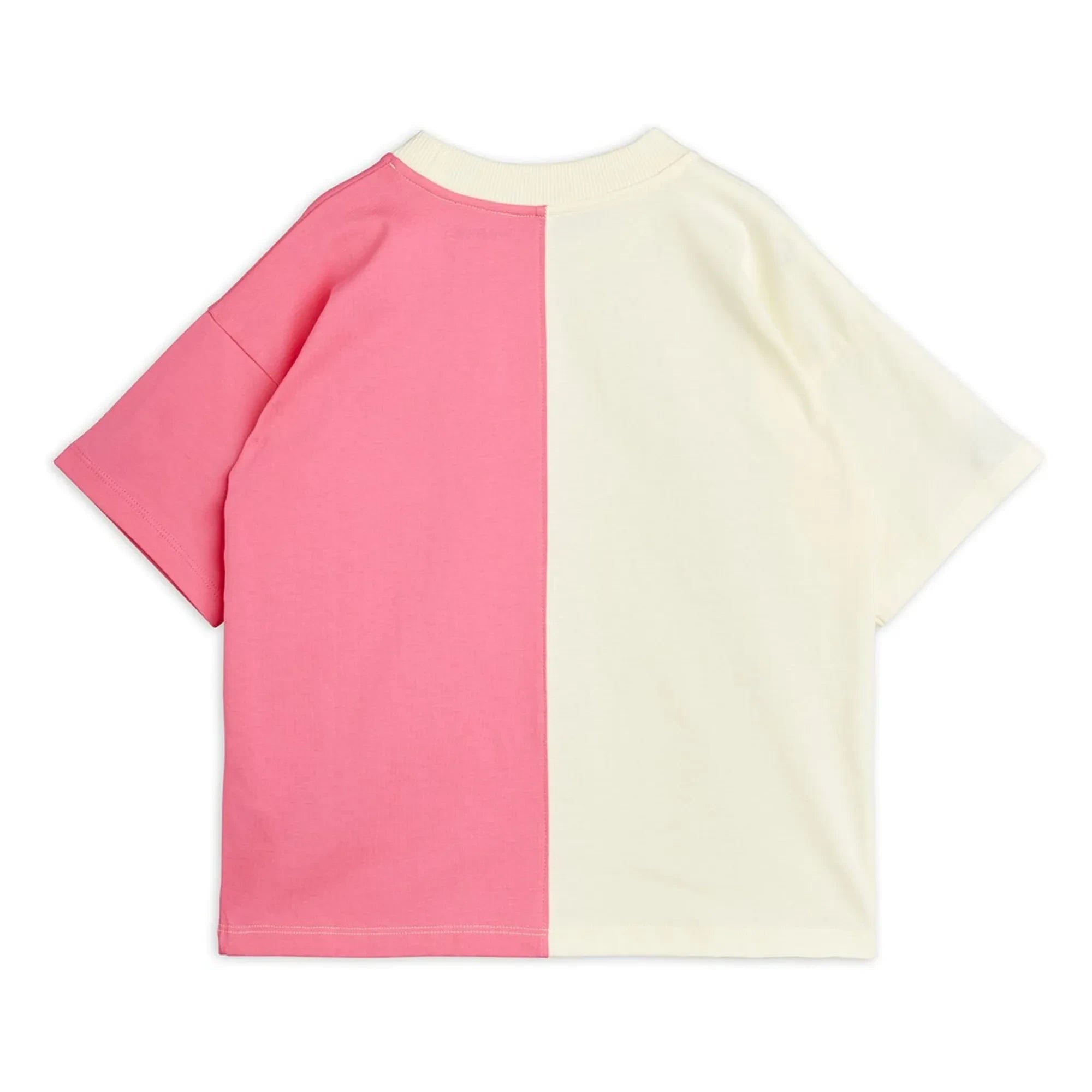 Mini Rodini - Geteiltes T-Shirt aus Bio-Baumwolle | Rosa